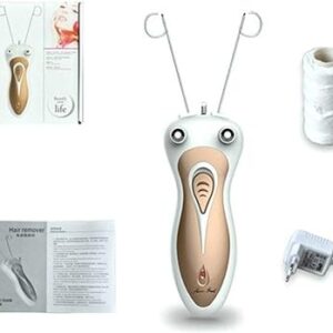 Electric Facial & Body Hair Remover - Cotton Thread Depilator Shaver for Women’s Beauty Care, Defeatherer Machine for Smooth Skin