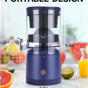 Rechargeable Electric Citrus Juicer with USB, Portable Juicer for Oranges, Lemons, and Grapefruits, Includes Cleaning Brush, Ideal for Lemon & Orange Juicing