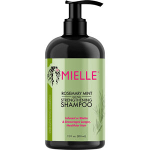 Mielle Organics Rosemary Mint Strengthening Shampoo – Infused with Biotin for Cleansing and Strengthening Weak, Brittle Hair – 12 Ounces